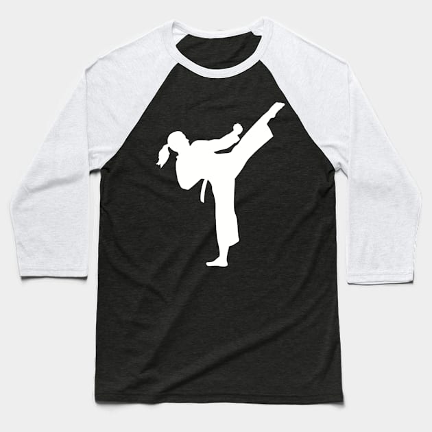 Karate Baseball T-Shirt by Designzz